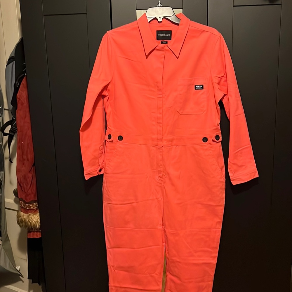 Essential Long Sleeve coverall High Waisted size 2X pink